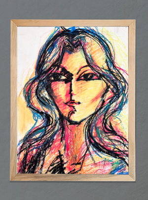 Mujer rostro "Cuadro Impreso"