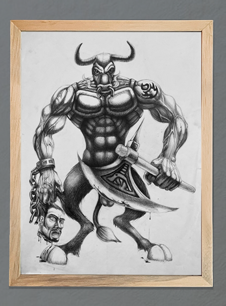 Minotauro "Cuadro Impreso"